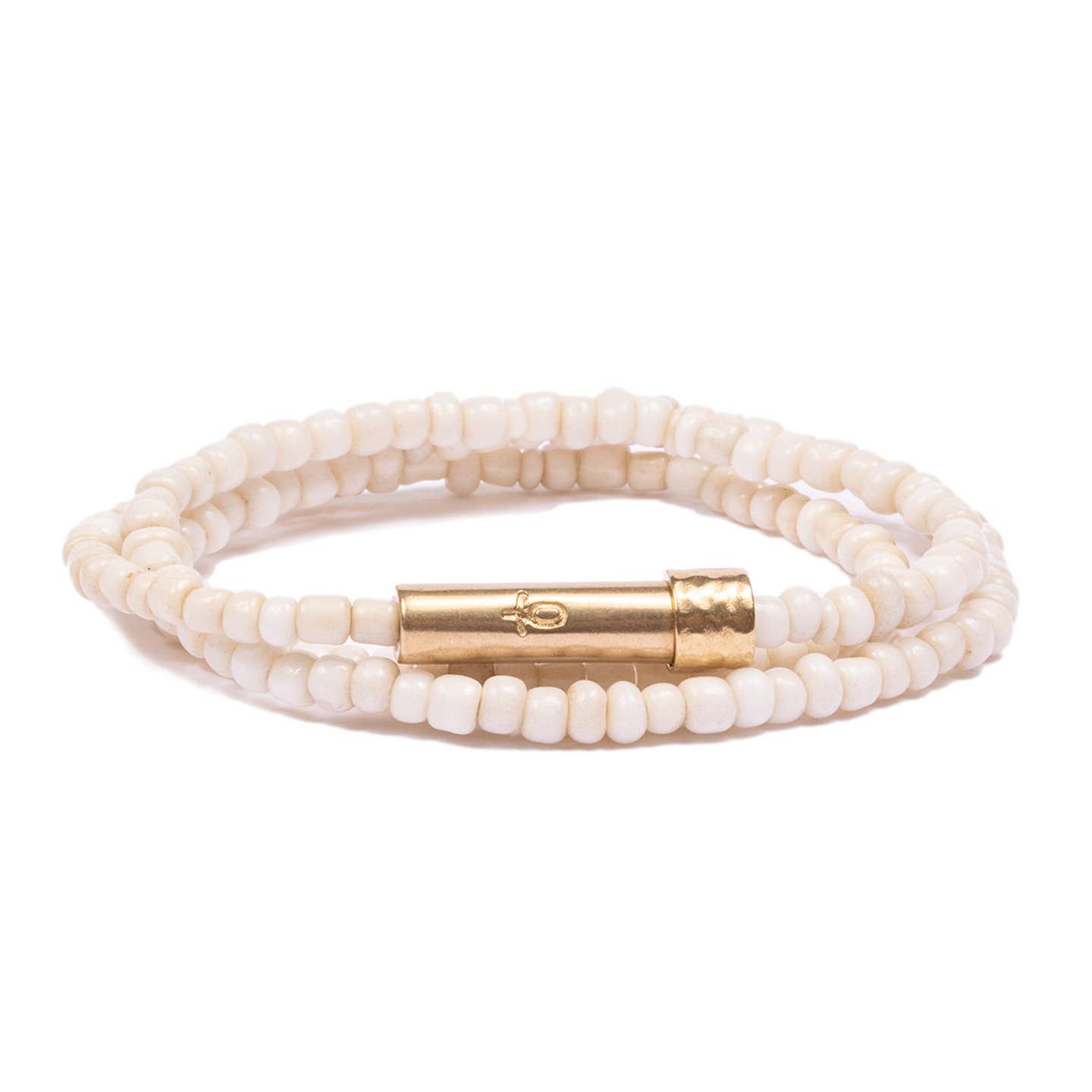 White Seed Wrap Bracelet