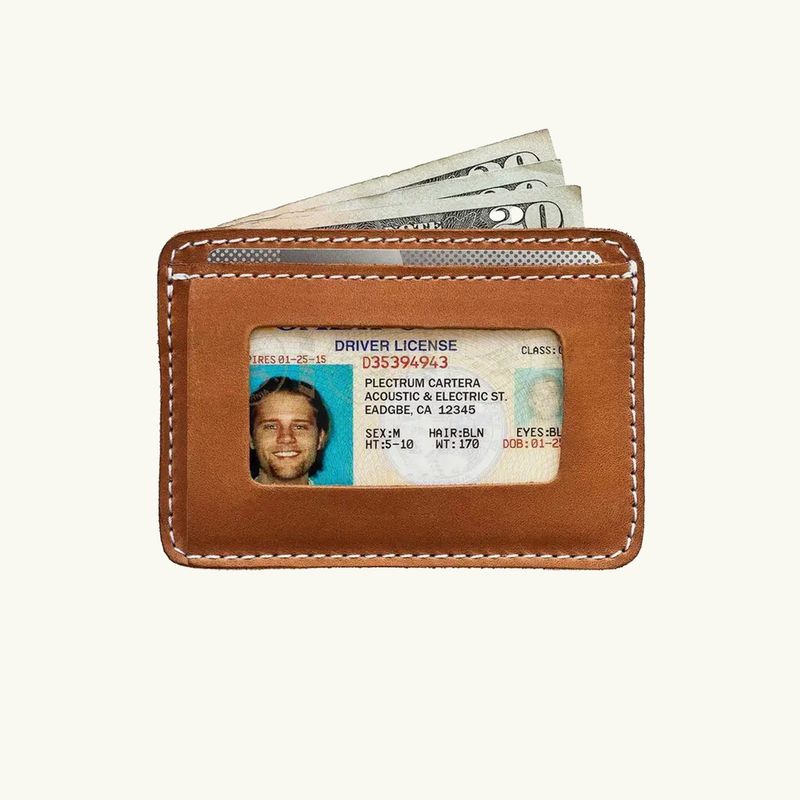 Full-Grain Leather Id Picker's Wallet