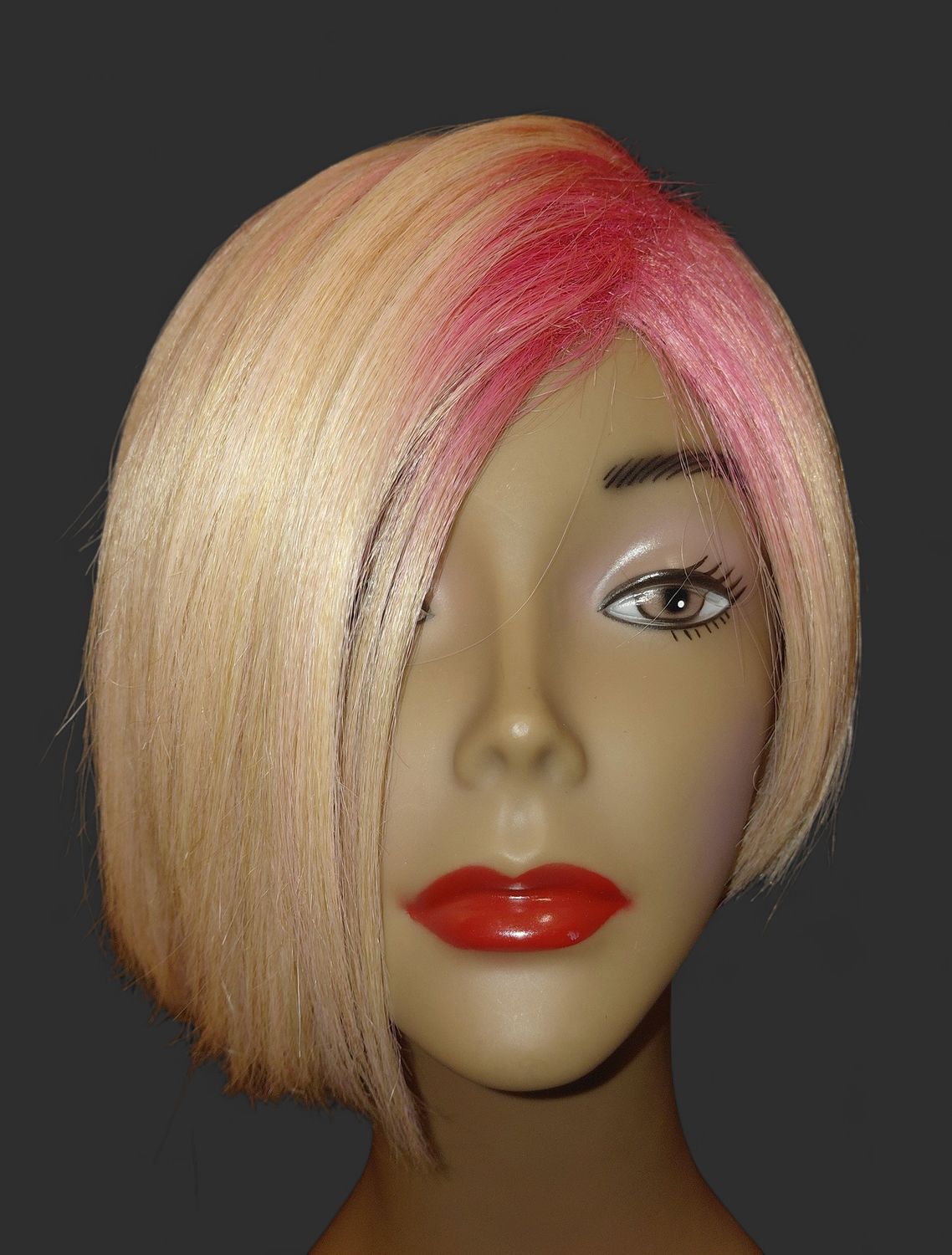 Pink and Blonde Wig
