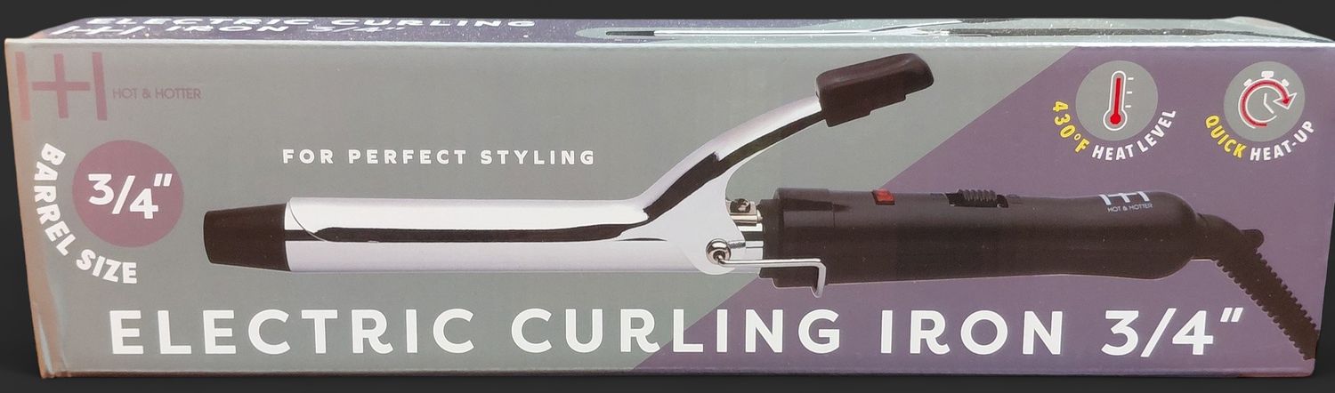 Hot &amp; Hotter Electric Curling Iron 3/4