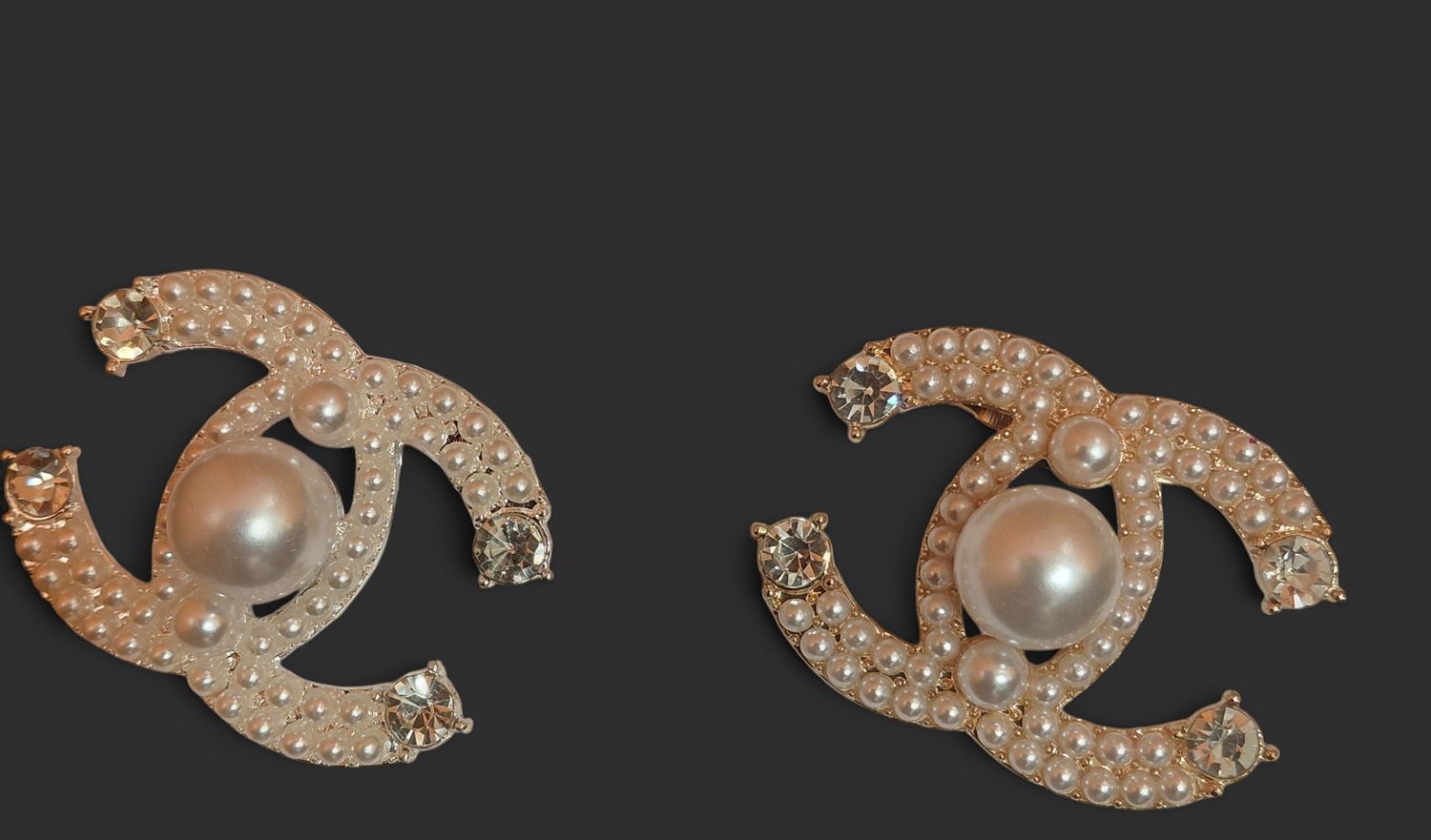 Charlotte &amp; Anna Pearl Pin, color: Gold