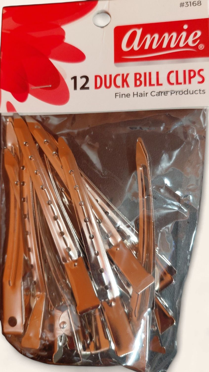 Annie 12 Duck Bill Clips