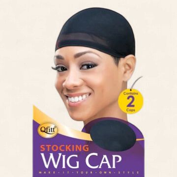 Qfitt Stocking Wig Cap - Black