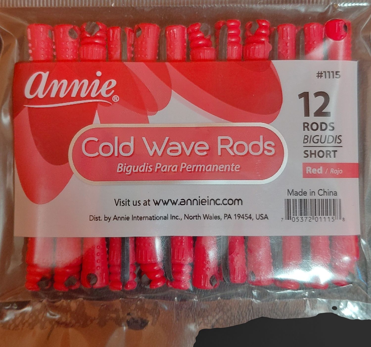 Annie Cold Wave Rods Red