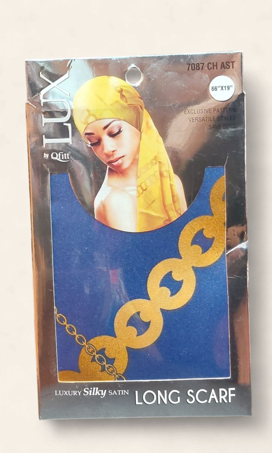 Lux Long Satin Scarf by Qfitt