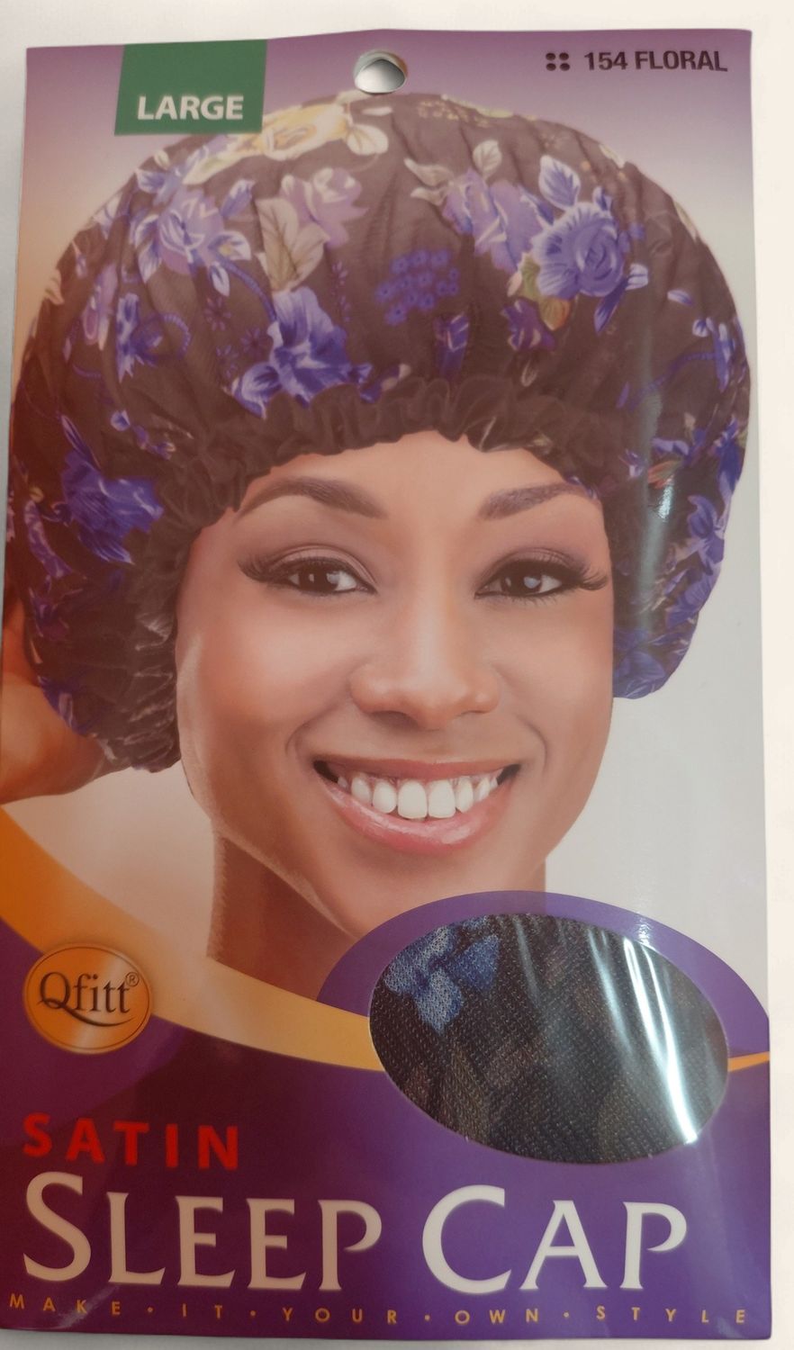 Qfitt Satin Sleep Cap Large