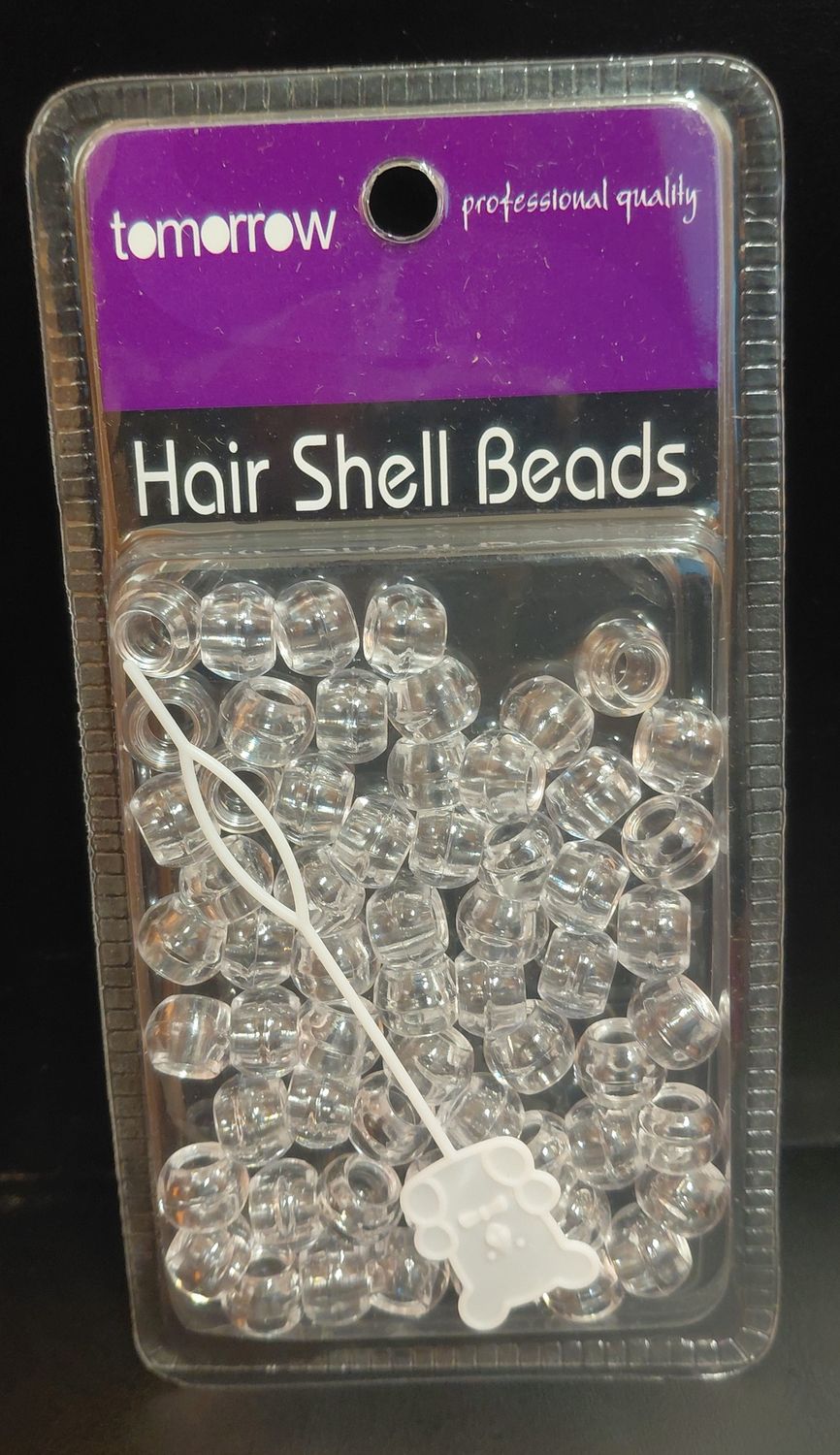 Jumbo Clear Hair Beads