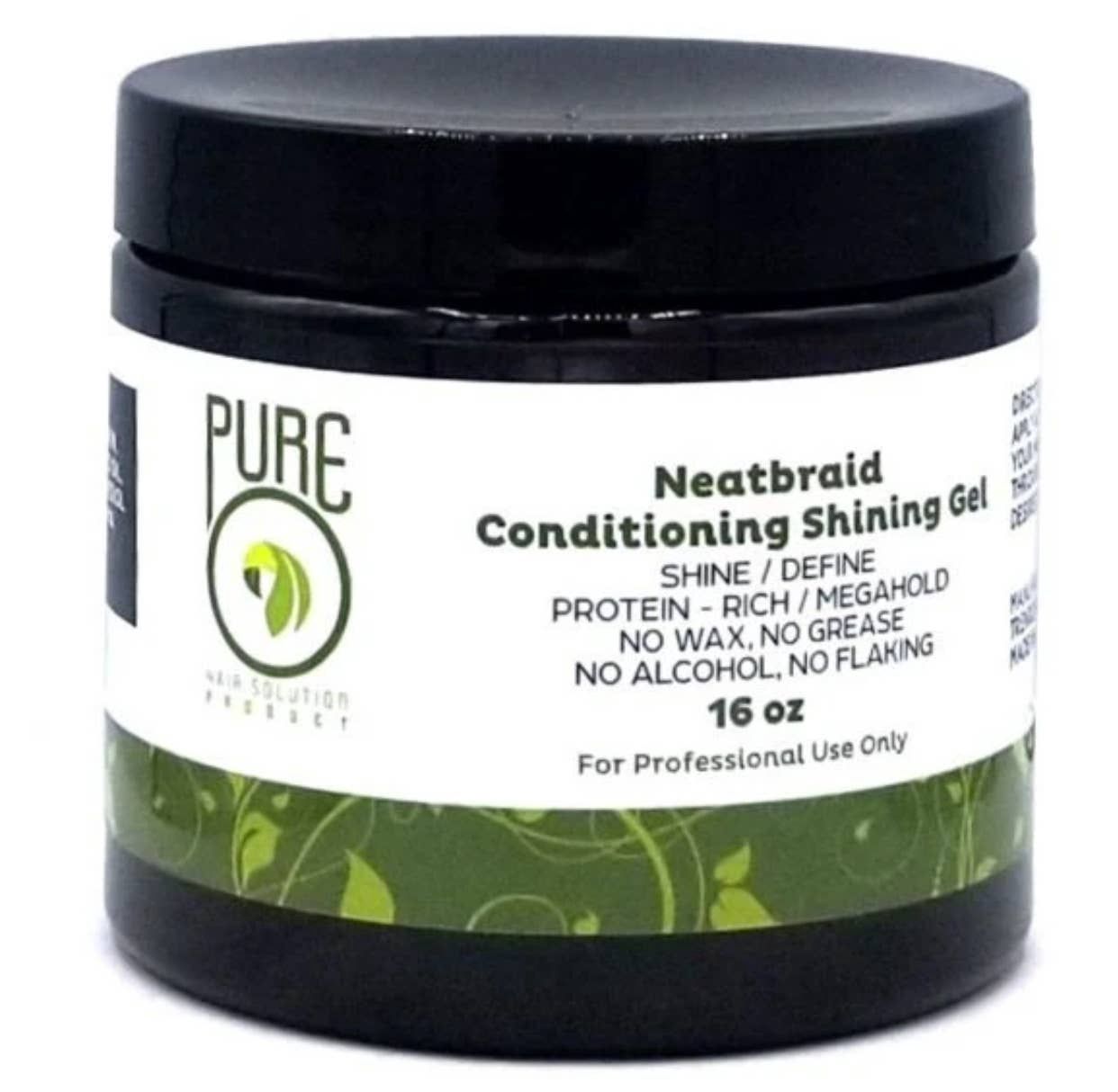 Pure O Neatbraid  Condition Shining Gel, Size: 16oz