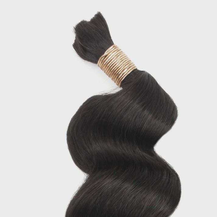 Loose Wave Bulk Human Braiding Hair, Inches: 16"