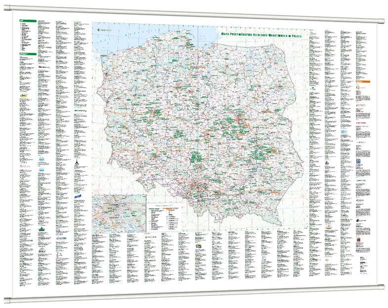 Mapa Przetwórstwa Owocowo-Warzywnego [Mapa ścienna]