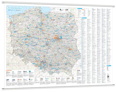 Mleczarska Mapa Polski [Mapa ścienna]