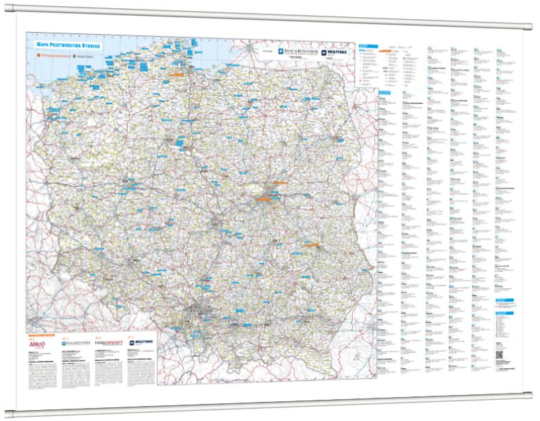 Mapa Przetwórstwa Rybnego [Mapa ścienna]