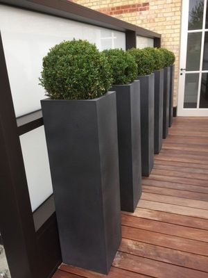 Tower Planter (Natural and Matt Finish)
