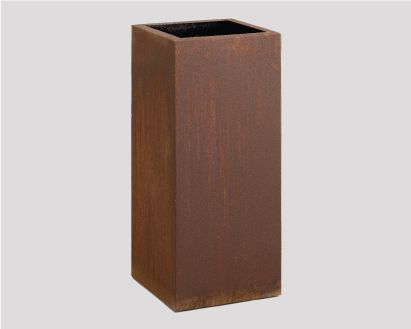 Corten Steel Tall Square Planter