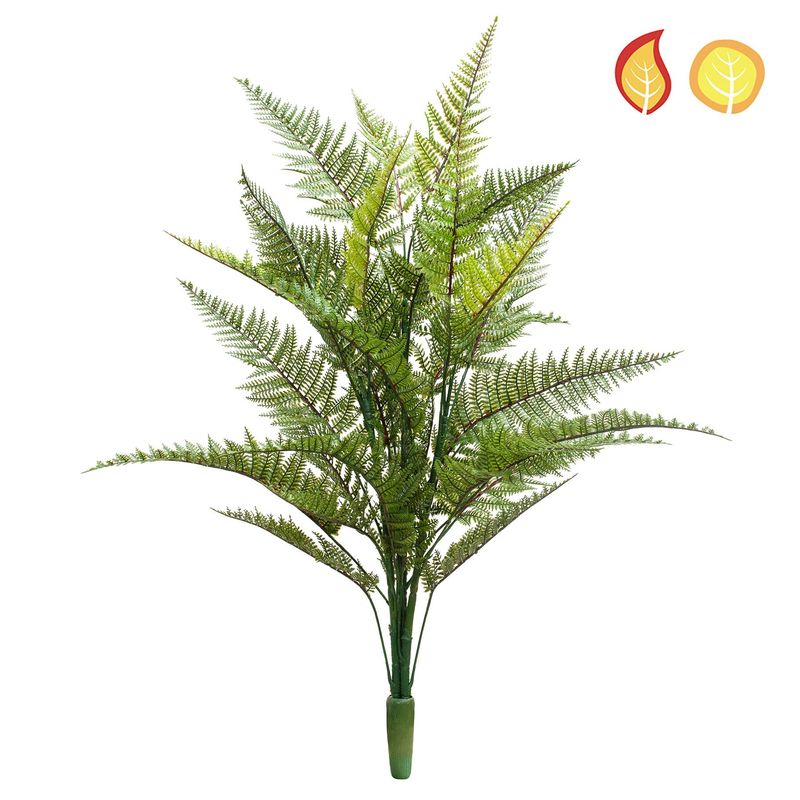 Artificial Fern Leather Green 78cm (Box of 6)