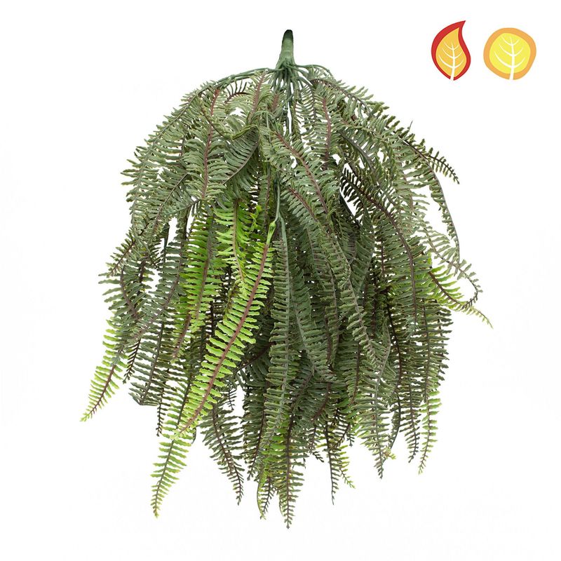 Artificial Hanging Fern Boston Green 53cm (Box of 6)