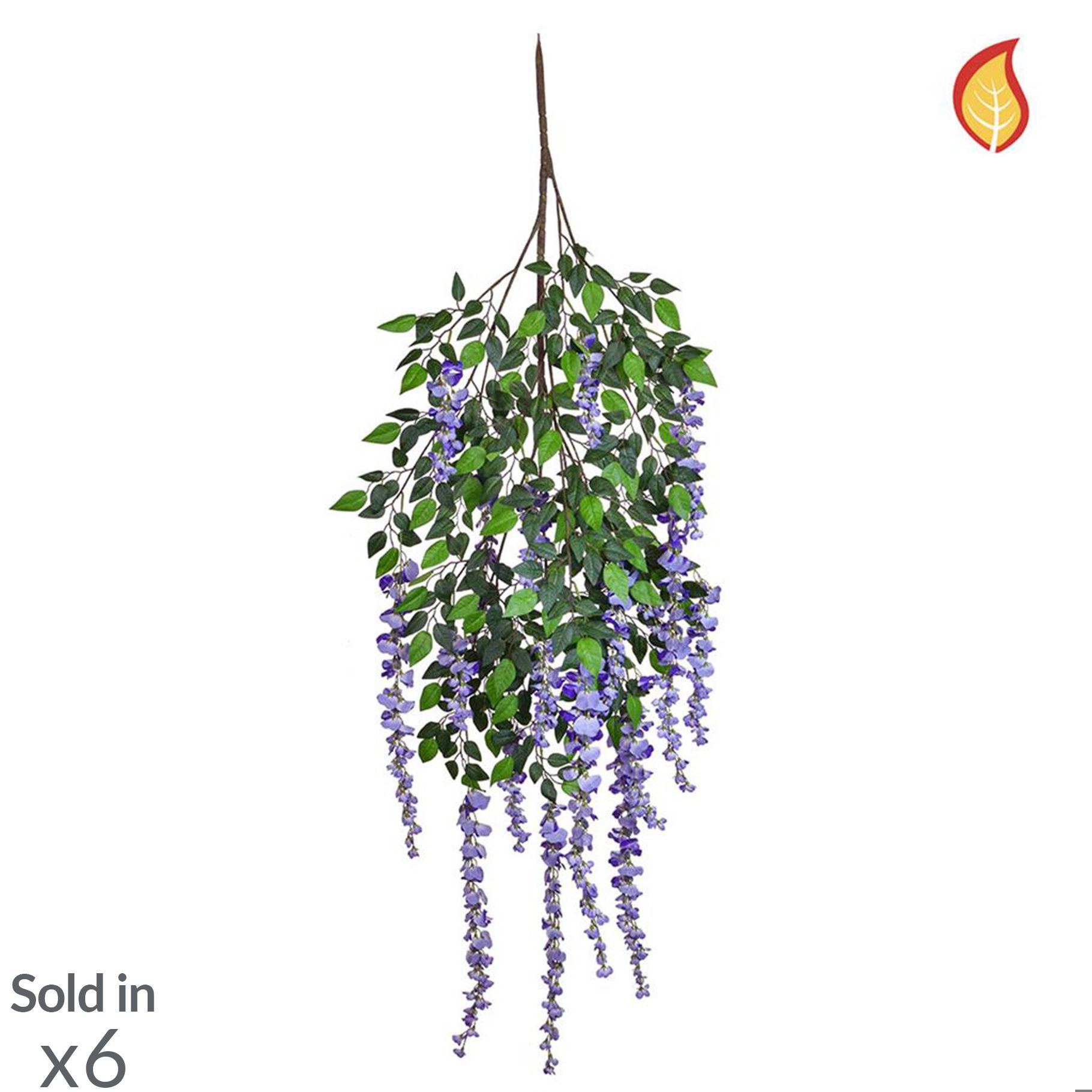 Artificial Wisteria 125cm (Box of 6)