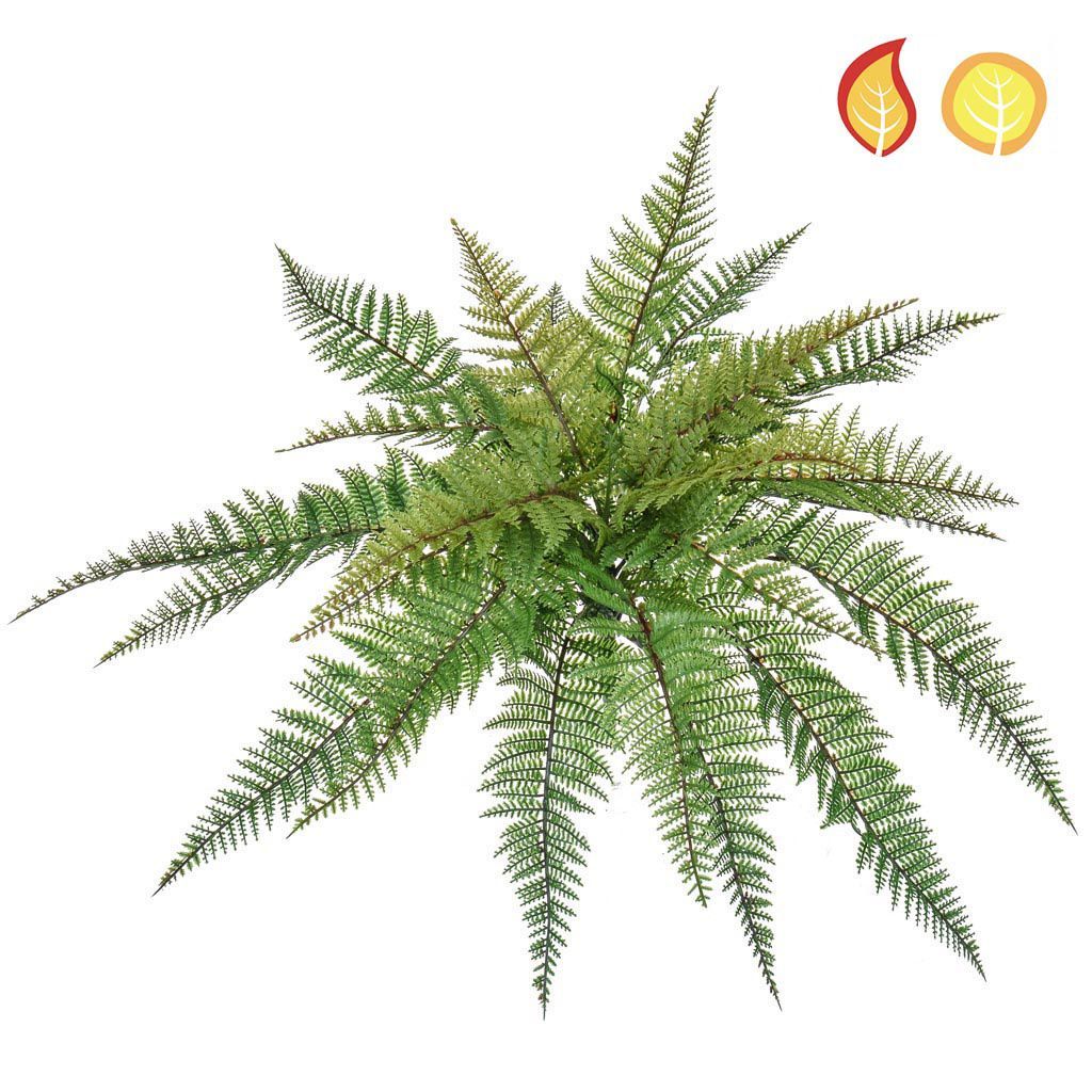 Artificial Leather Fern 48cm (Box of 6)