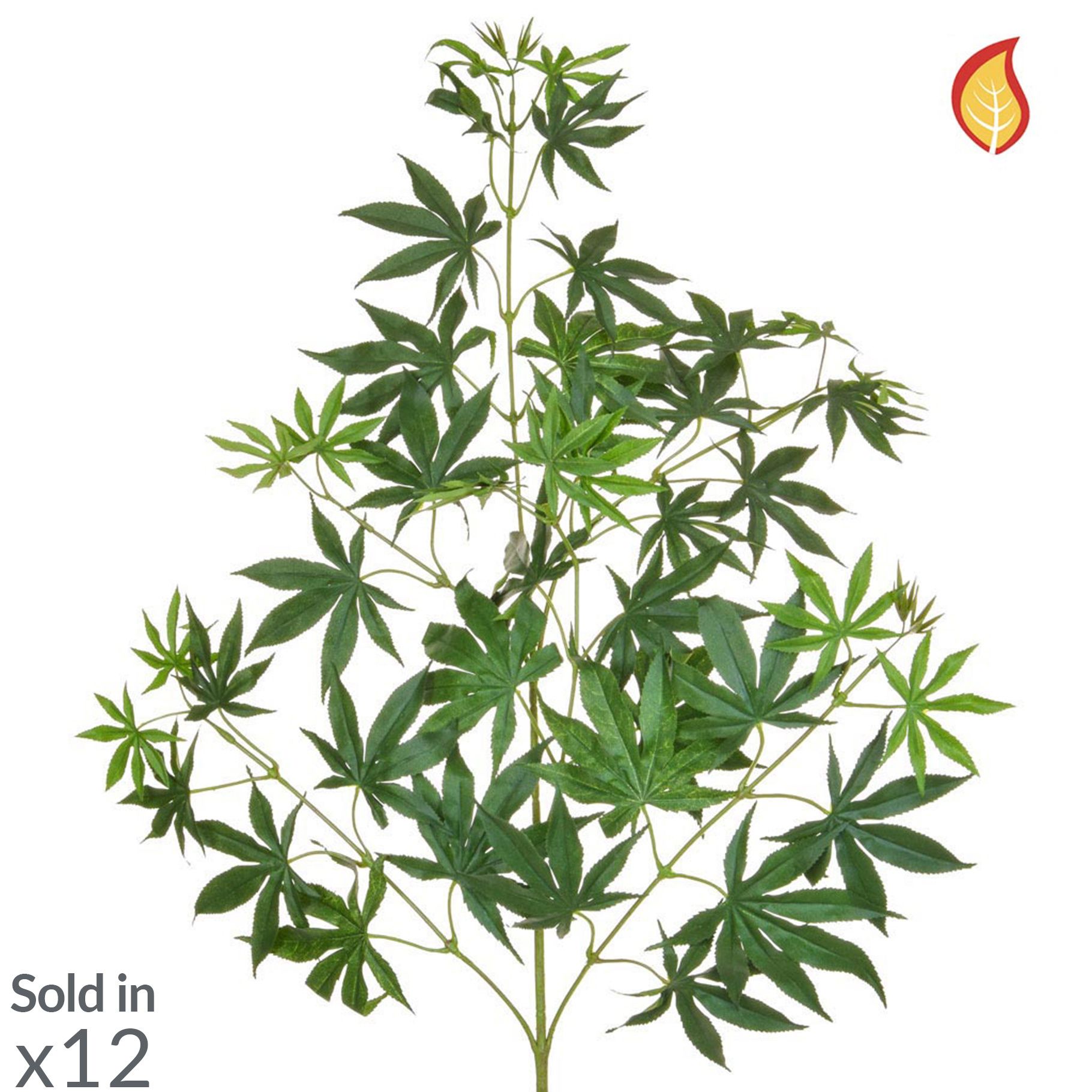 Artificial Foliage Maple Green 70cm(Box of 12)