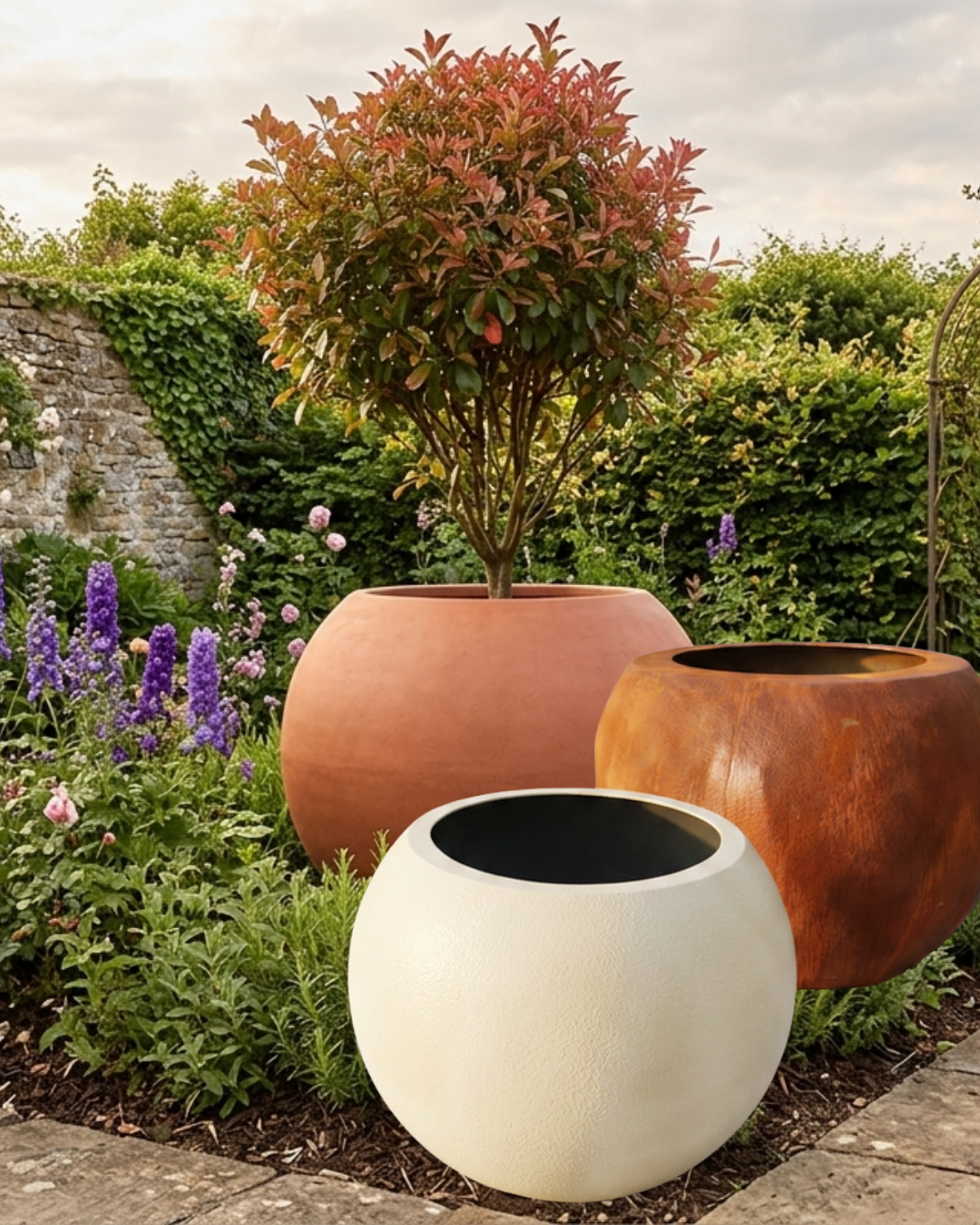 Round Slice Moon Planter