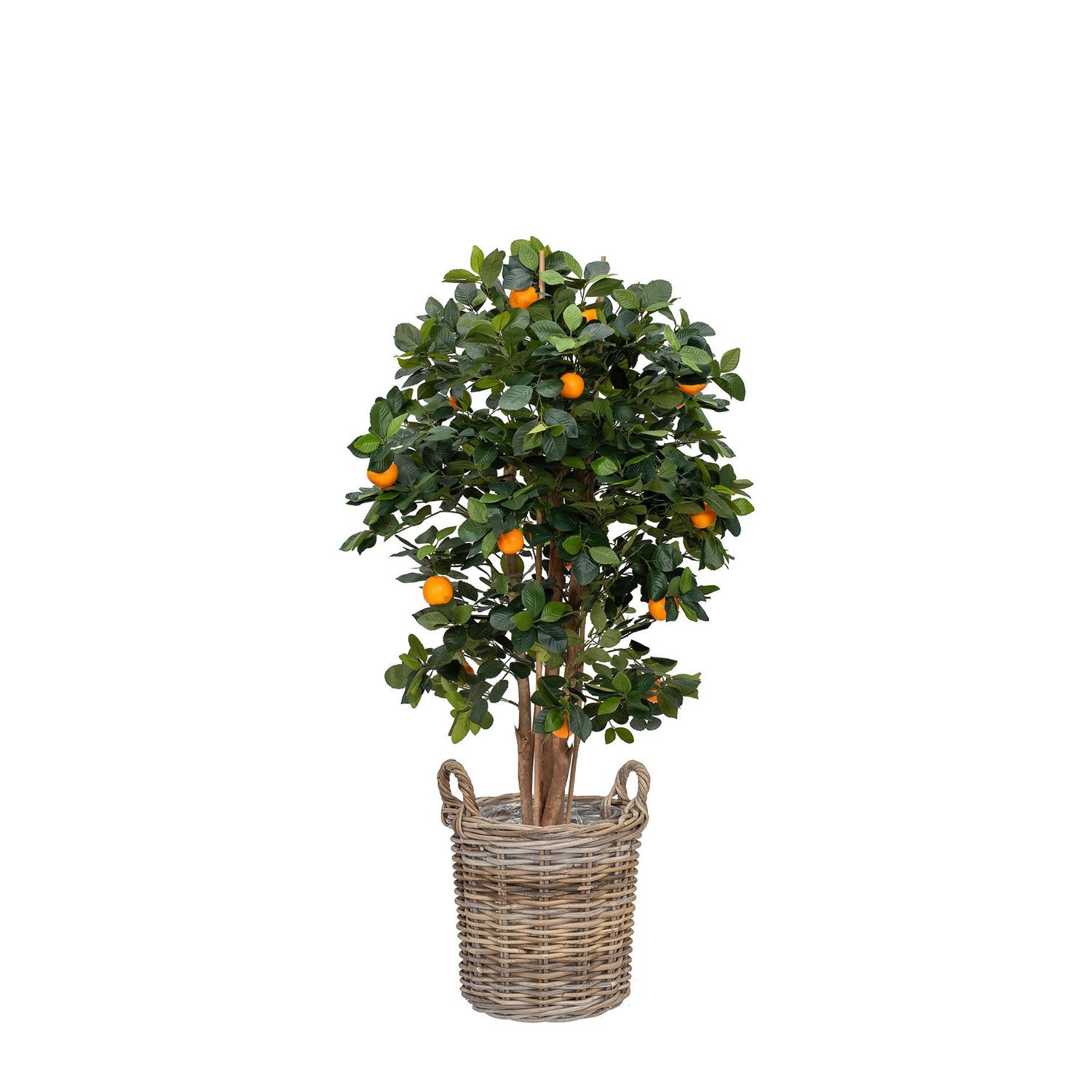 Artificial Orange Tree in Oxford Basket 140cm