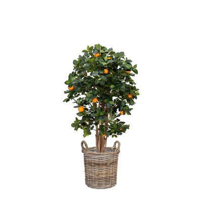 Artificial Orange Tree in Oxford Basket 140cm