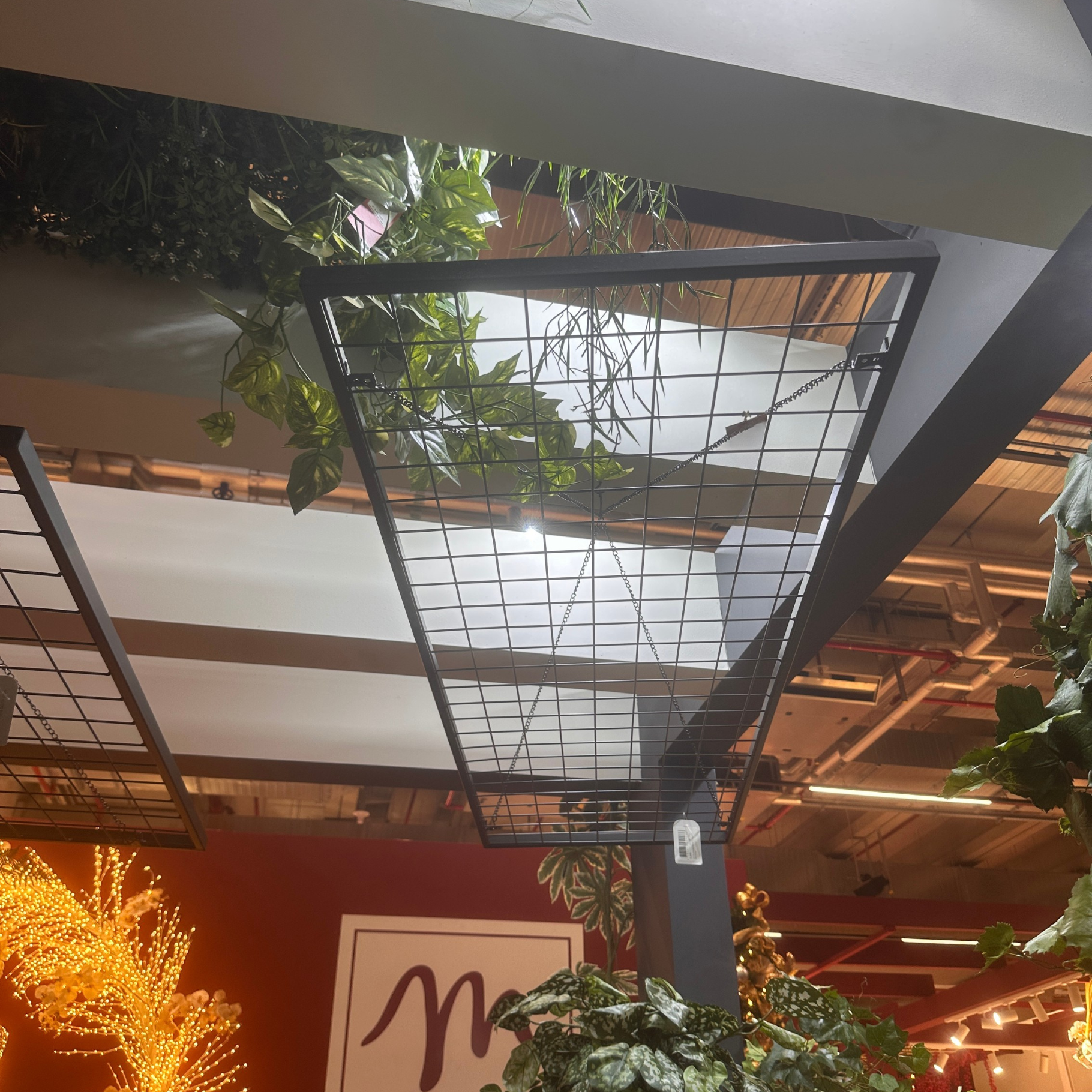 Rectangle Floral Hanging Ceiling Grid 150cm x 50cm