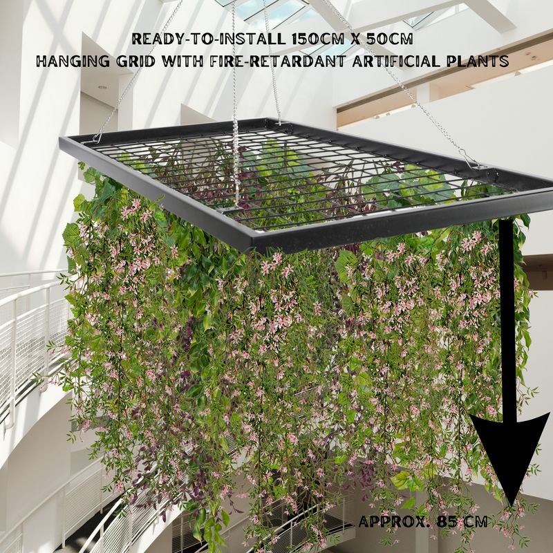 150cm Fire‑Retardant Hanging Plant Grid