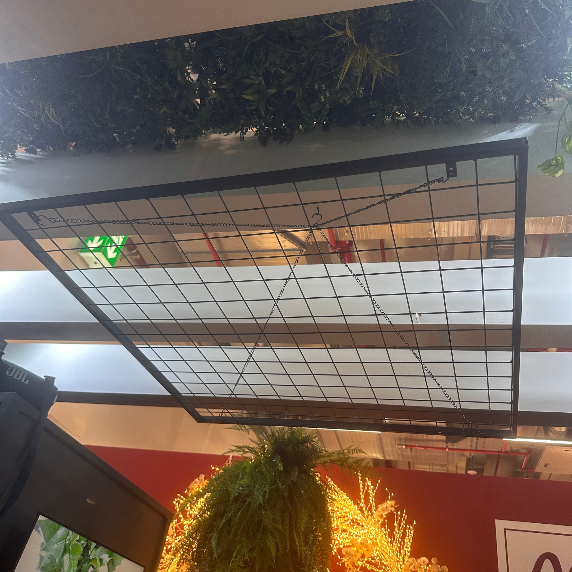 100cm  Fire‑Retardant Plants Hanging Ceiling Grid
