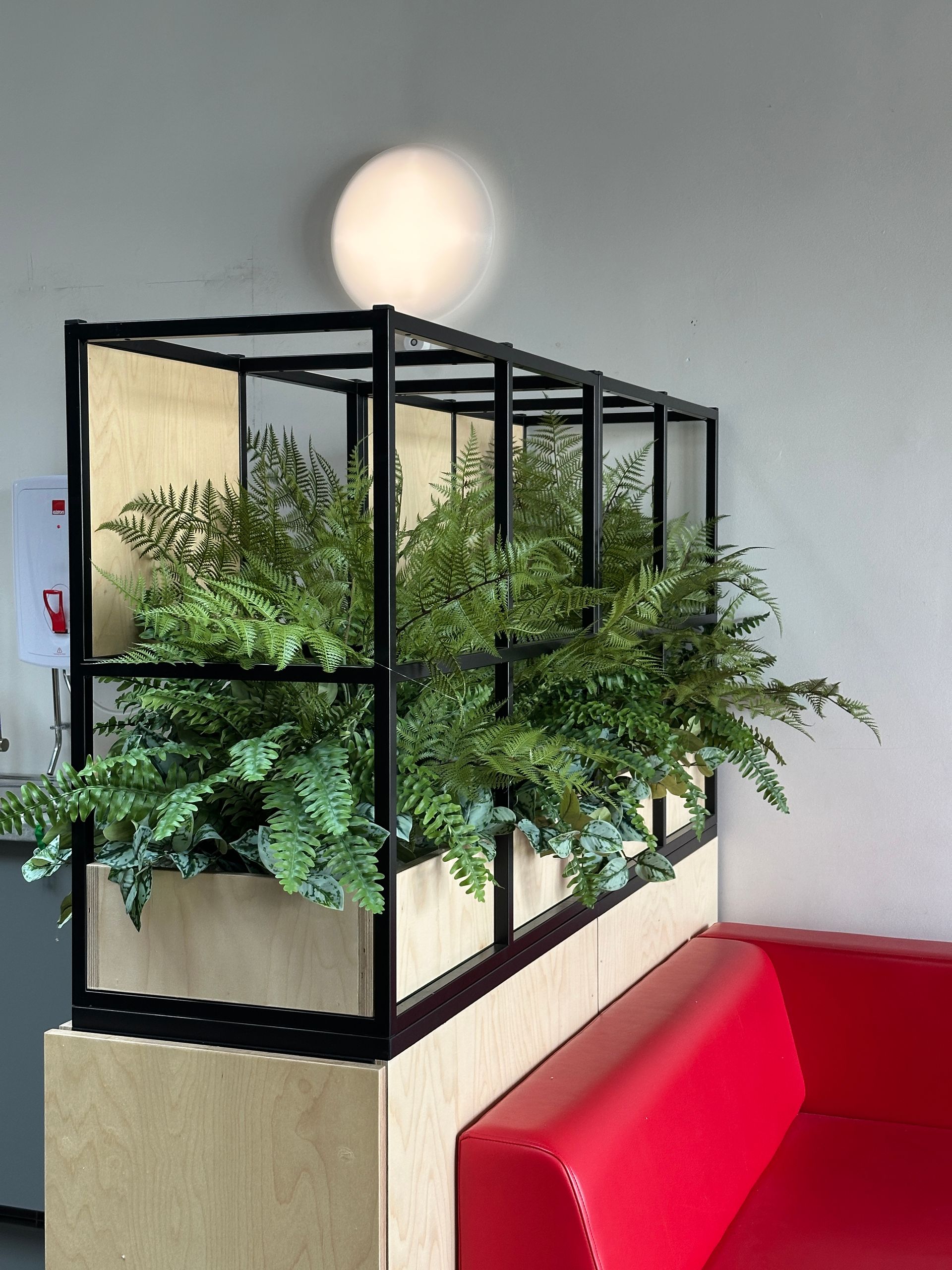 Pre-Planted Planters with Artificial Plants - POR