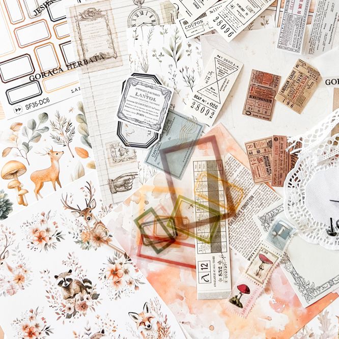 Autumn kit- AUTUMN VIBES -Zestaw Dodatków do scrapbookingu jesień 2025