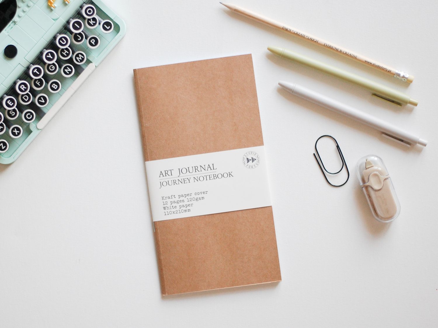 Notes Podróżnika - ArtJournal -Journey Notebook WHITE