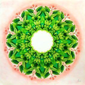 Lysel Mandala Artprint 'Leven is Liefde, Liefde is Leven' (vanaf prijs)