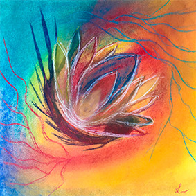 Lysel Pastel Art "Wervelende Kracht" / "Swirling Power" 30x30