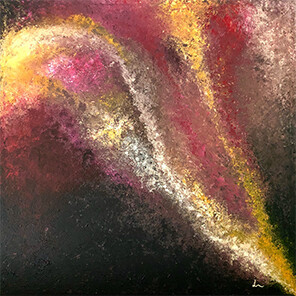 Lysel Acryl Art &quot;De Donkerte Voorbij&quot; / &quot;Beyond the Darkness&quot; 100x100