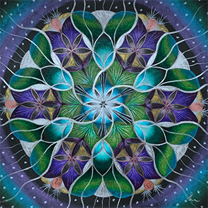 Lysel Mandala Artprint 'Licht in de Duisternis' (vanaf prijs)