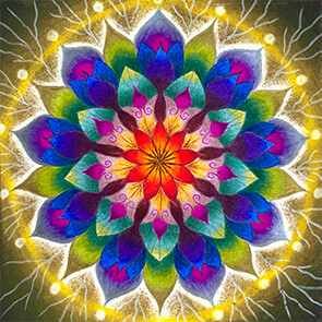 Lysel Mandala 'Wijsheid' 15x15