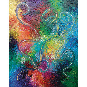 Lysel Acryl Art 'Bevrijd je Kleuren' / 'Free your Colors' 120x150