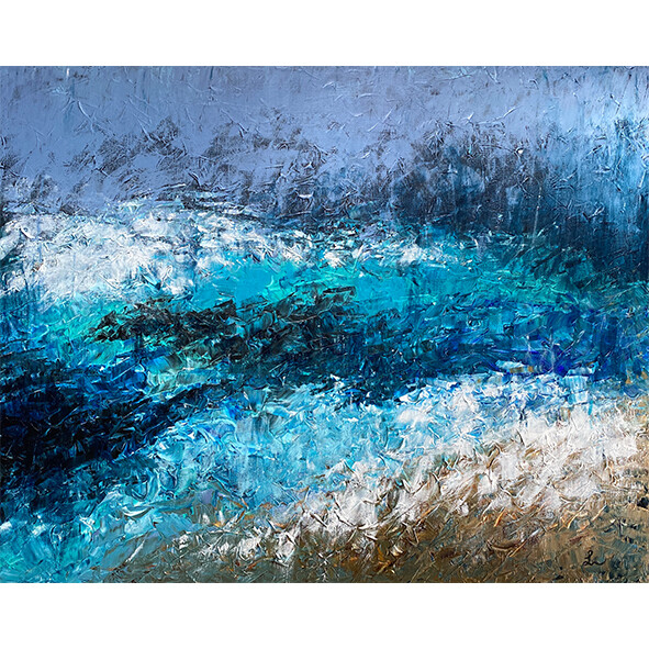 Lysel Acryl Art &#39;Wijsheid van de Zee / SeaWise&#39; 100x80