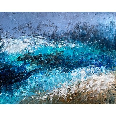 Lysel Acryl Art 'Wijsheid van de Zee / SeaWise' 100x80
