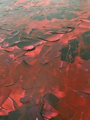 Lysel Acryl Art "In de Roos" / "Rose Insight" 100x100