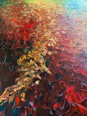 Lysel Acryl Art "Warmte van de Herfst / Warmth of Autumn" 150x100
