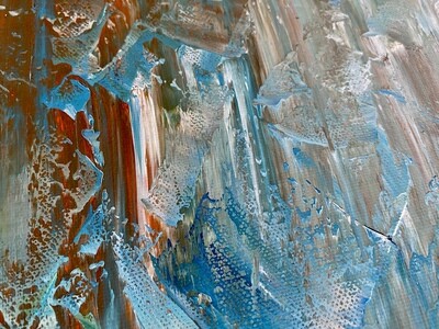 Lysel Acryl Art 'Kleurenregen' / 'Raining Colors' 150x100
