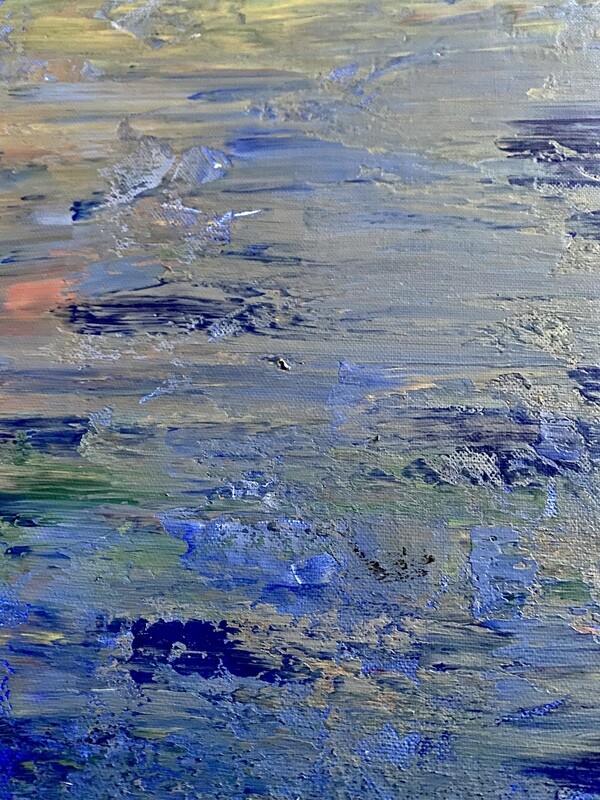 Lysel Acryl Art 'Verborgen Rivier' / 'Hidden River' 150x100