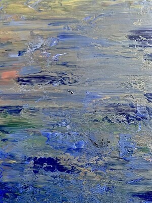 Lysel Acryl Art 'Verborgen Rivier' / 'Hidden River' 150x100