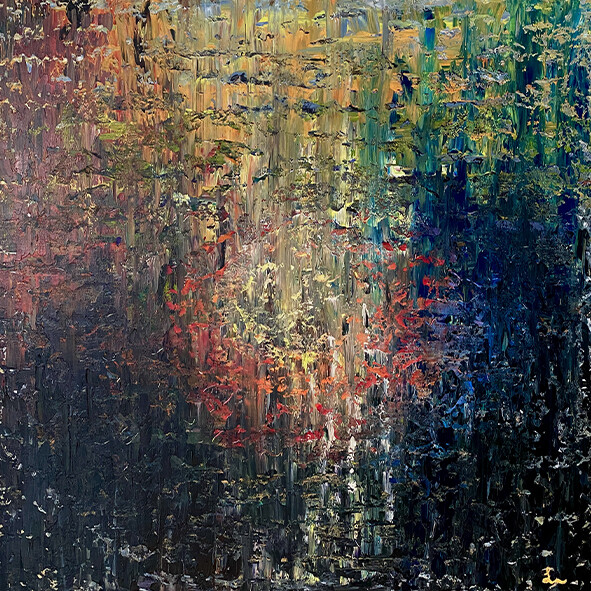 Lysel Acryl Art &#39;Blikverruiming&#39; / &#39;Broadening of Vision&#39; 100x100