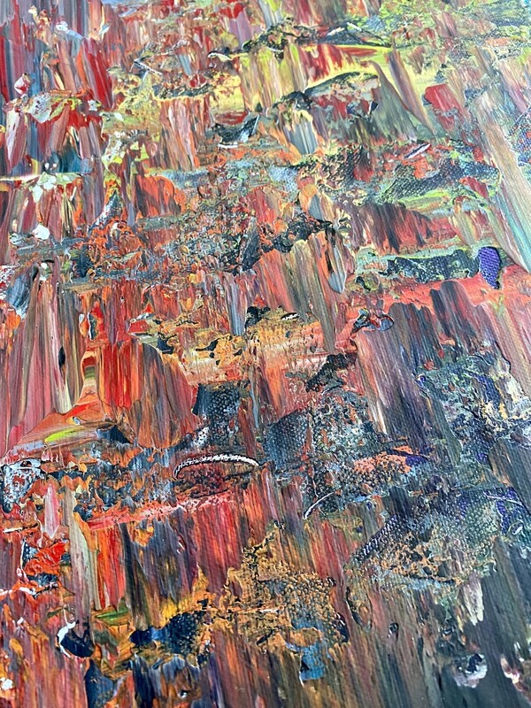 Lysel Acryl Art 'Blikverruiming' / 'Broadening of Vision' 100x100