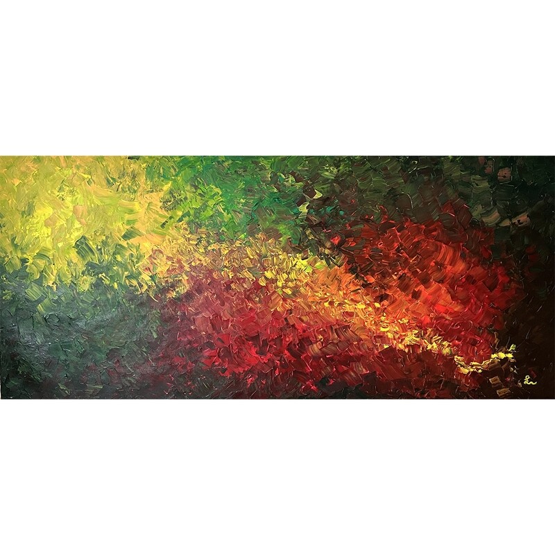 Lysel Acryl Art &#39;Herfst in Lente&#39; / &#39;Autumn in Spring&#39; 180x80