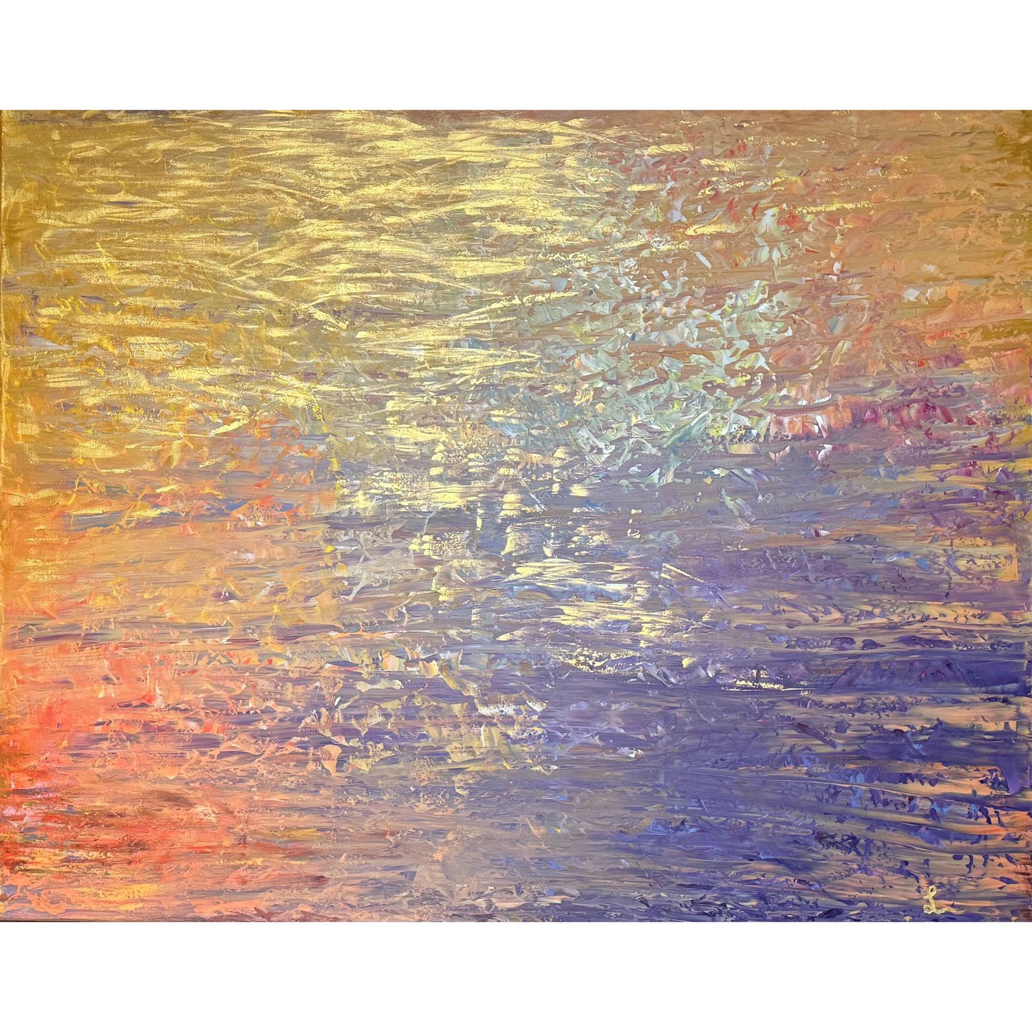 Lysel Acryl - Gouden Gloed 120x150