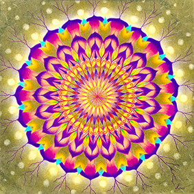 Lysel Mandala 'Jezelf Vieren' (ook verkrijgbaar als afdruk op dibond)